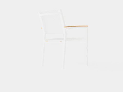 Twin stacking chair Model 3D