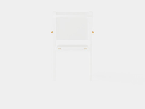 Twin stacking chair Model 3D