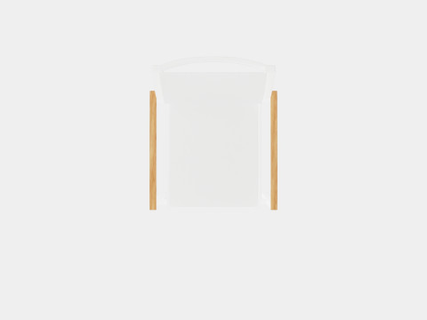 Twin stacking chair Model 3D