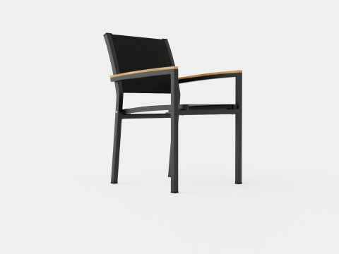 Twin stacking chair Modelo 3D