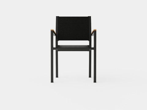 Twin stacking chair Model 3D