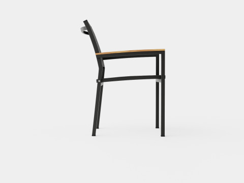 Twin stacking chair Model 3D