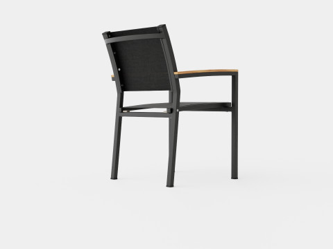 Twin stacking chair Model 3D