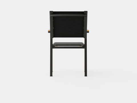 Twin stacking chair Model 3D