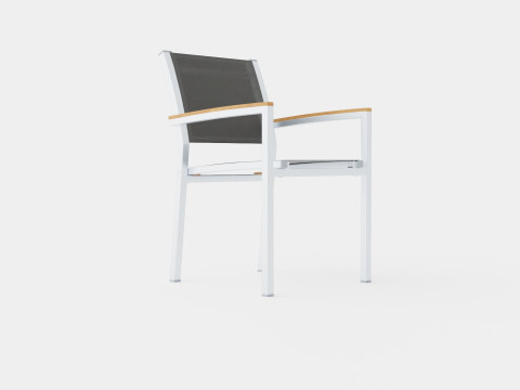 Twin stacking chair Modelo 3D