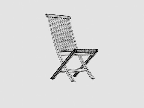 Roce folding chair Modello 3D