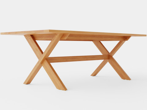 Noble dining table 3D Model
