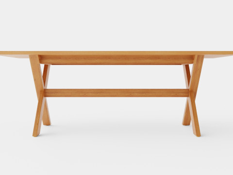 Noble dining table Modello 3D