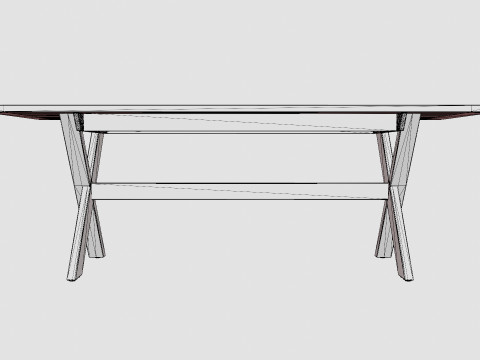 Noble dining table Modello 3D