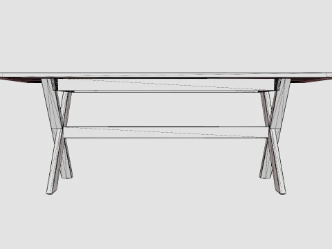 Noble dining table 3D Model