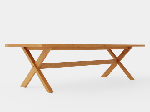 Noble dining table 3D Model