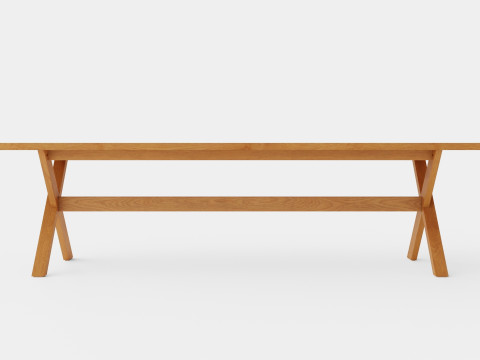 Noble dining table 3D 모델