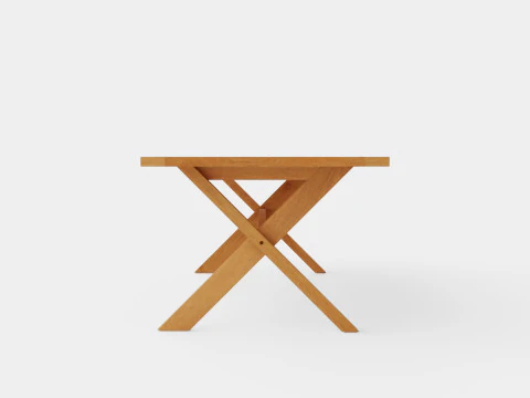 Noble dining table 3D Model