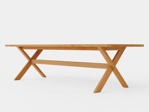 Noble dining table 3D 모델