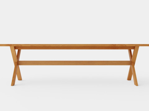 Noble dining table 3D 모델