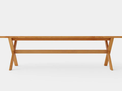 Noble dining table 3D Model