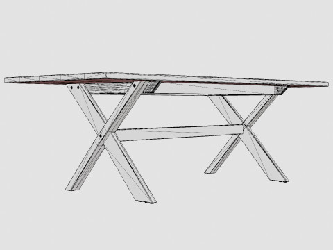 Royal dining table 3Dモデル