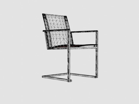 Gaunt armchair Modèle 3D
