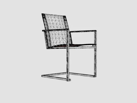 Gaunt armchair 3D Model