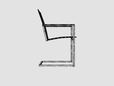 Gaunt armchair 3D Model