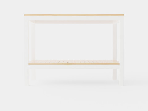 Twin workbench 3D-Modell