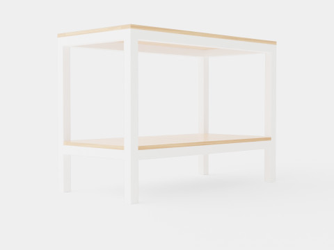 Twin workbench 3D-Modell