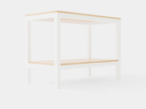 Twin workbench 3D Model