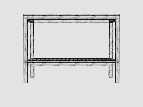 Twin workbench 3D-Modell
