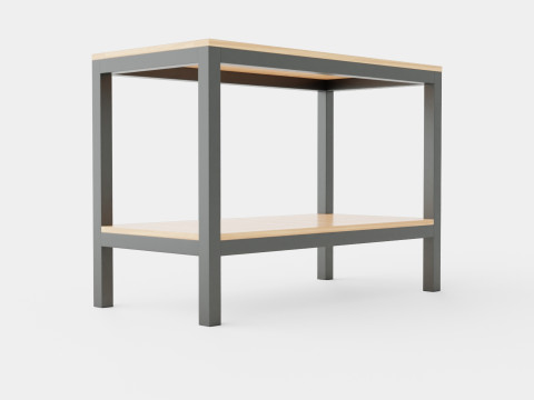 Twin workbench 3D Model