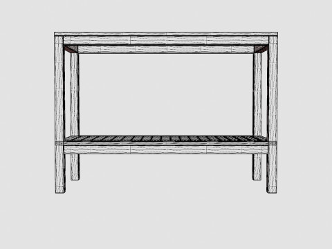 Twin workbench 3D Model