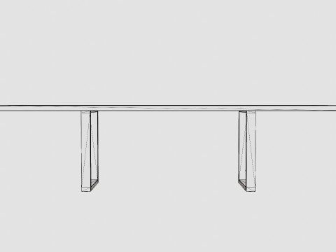 Gaunt dining table 3Dモデル