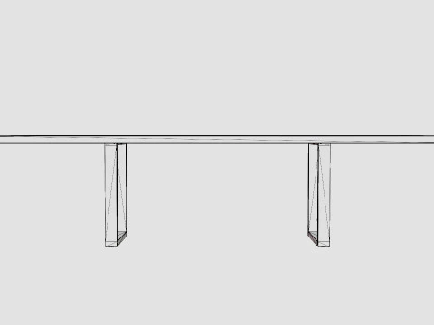 Gaunt dining table 3D Model