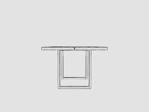 Gaunt dining table 3D Model