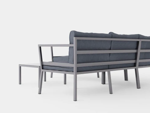 Gothenburg sofa set 3D Model