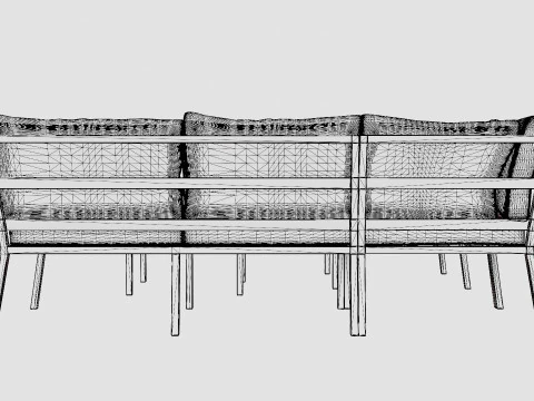Gothenburg sofa set 3D Model