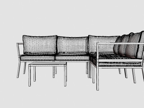 Gothenburg sofa set 3Dモデル
