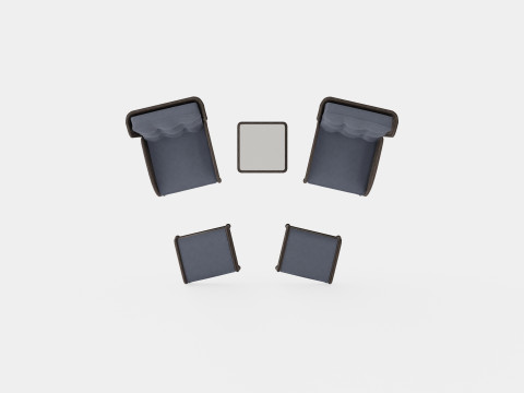 Easton cafe set 3D Модель