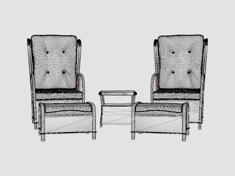 Easton cafe set 3D Модель