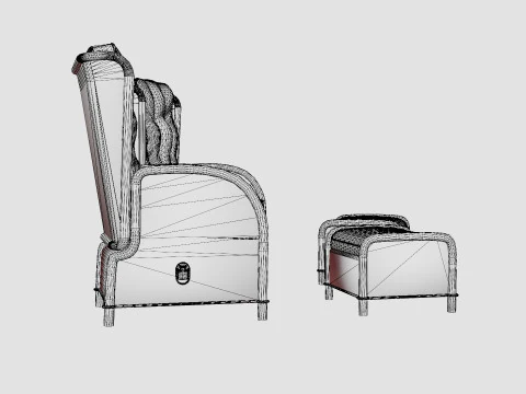 Easton cafe set 3D Model