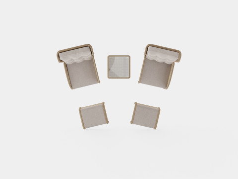Easton cafe set Model 3D