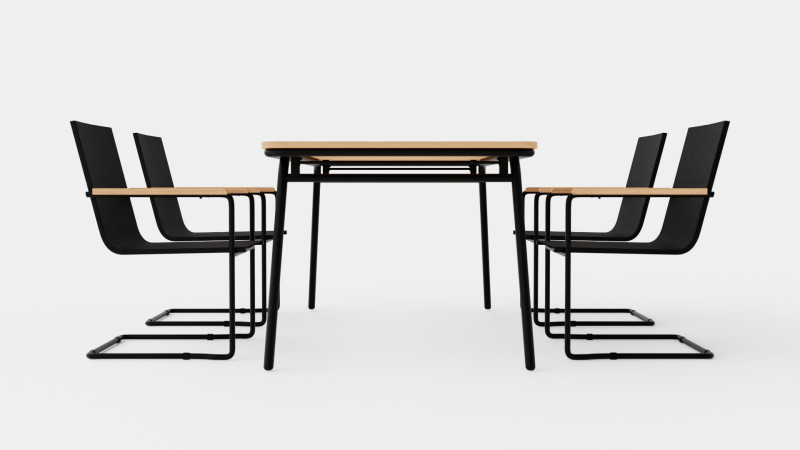 Hono dining set Modelo 3D .c4d .max .obj .3ds .fbx .stl .blend 