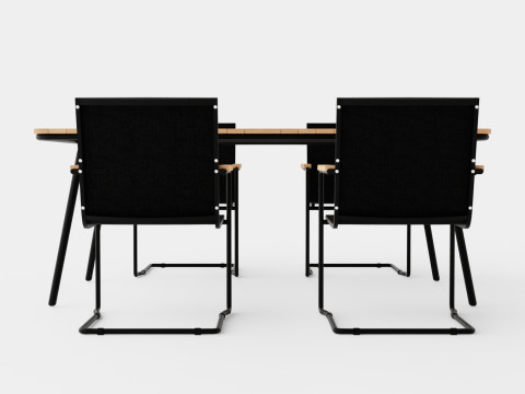 Hono dining set Modelo 3D