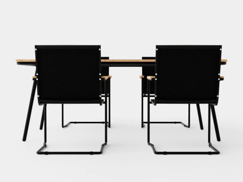 Hono dining set 3D Model