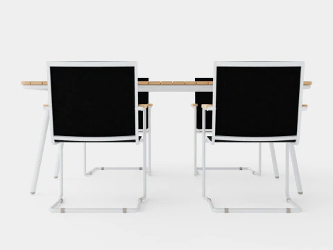 Hono dining set 3D Model