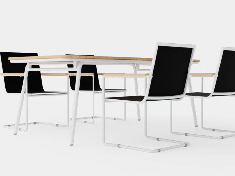 Hono dining set 3D Model