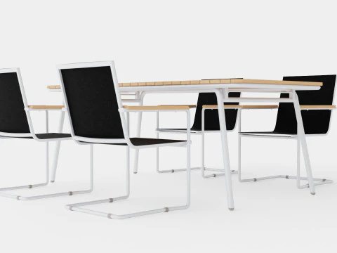 Hono dining set 3D Model