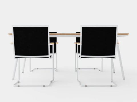 Hono dining set 3D Model