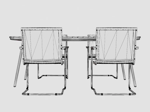 Hono dining set 3D Model