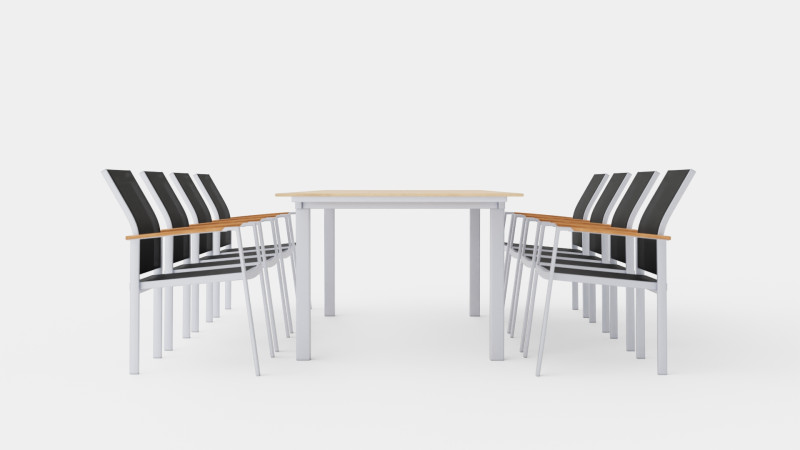 Seattle dining set 3D मॉडल .c4d .max .obj .3ds .fbx .stl .blend 