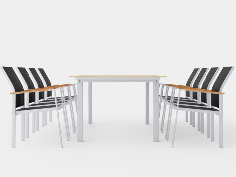 Seattle dining set 3D Model